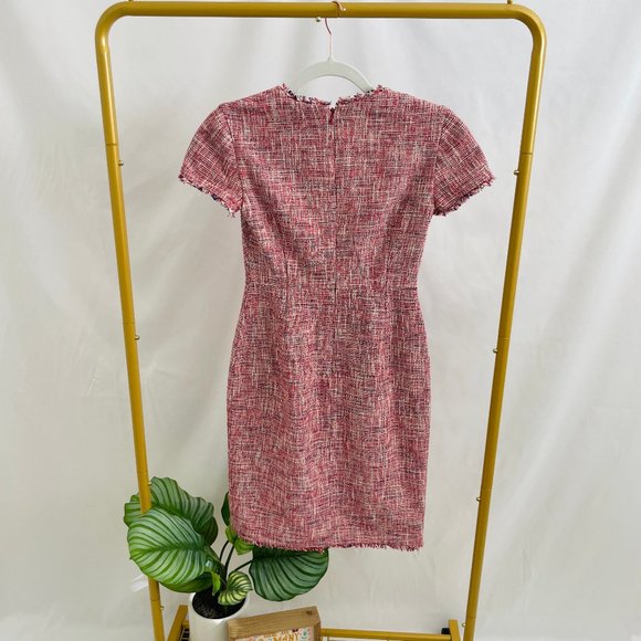 Banana Republic Pink Tweed Midi Dress - Picture 8 of 11